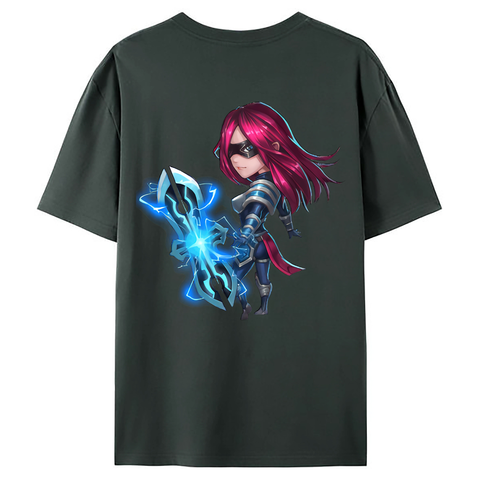 （画像用） リーグ・オブ・レジェンド League of Legends LOL 綿100％ メンズ半袖Tシャツ（バックプリント） 通気性